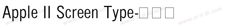 Apple II Screen Type字体转换